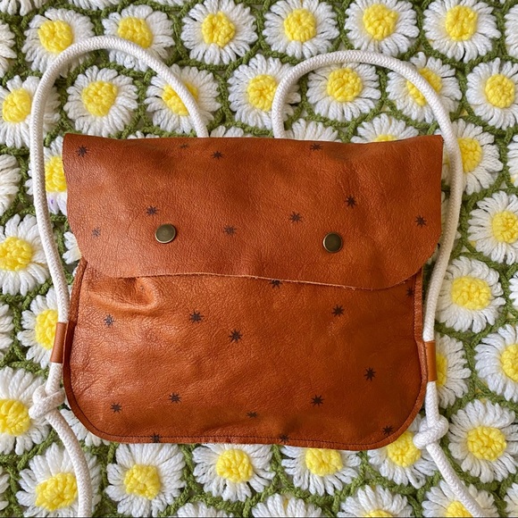 Rylee and Cru leather backpack knapsack rare